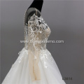 Jancember Fashion Luxury Neck Big Train a line wedding dress ball gown luxury